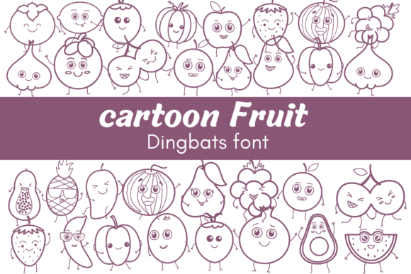 Cartoon Fruit: A Font That Adds Personality to Your Editorial Design