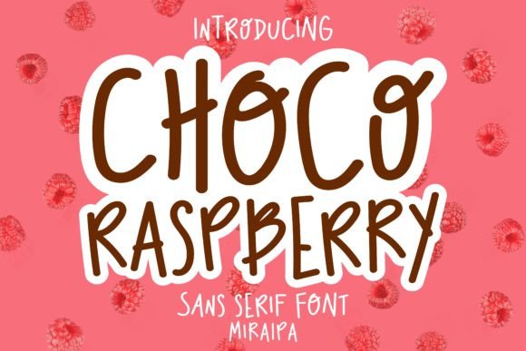 Choco Raspberry: A Whimsical Sans Serif for Fun Branding