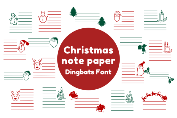 Christmas Note Paper: A Festive Font for Creative Crafters