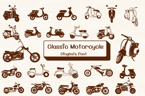 Classic Motorcycle: A Sketchy Font for Creative Branding
