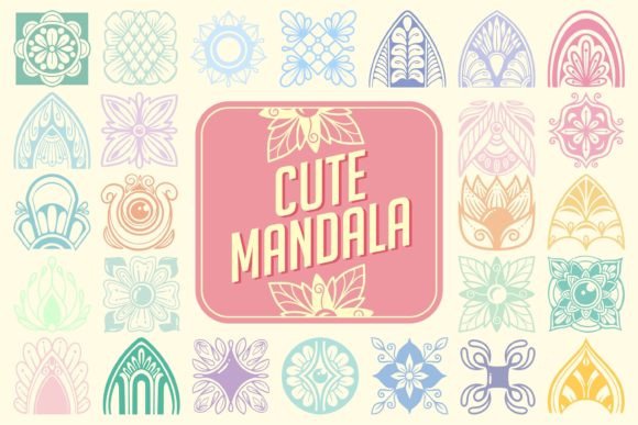 Cute Mandala Font: A Delightful Addition to Your Editorial Toolbox