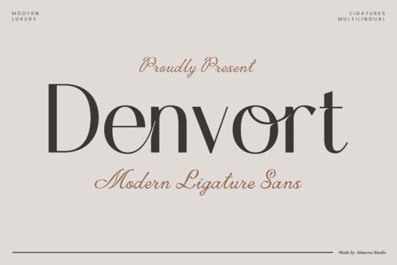 Denvort: A Font for Elegance and Editorial Impact