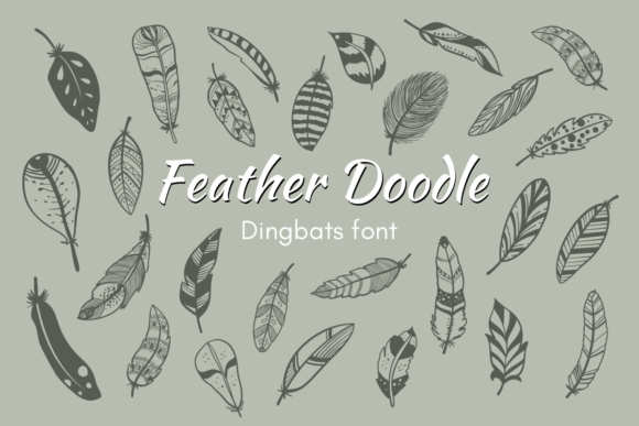 Feather Doodle: A Font That Adds Flair to Digital Design