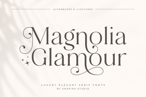 Magnolia Glamour: A Serif Font with Timeless Elegance