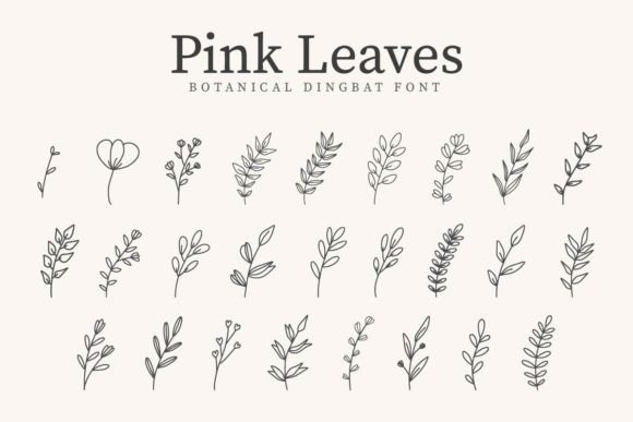 Pink Leaves Font: A Design Essential for Campaigns