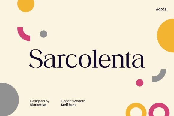 Sarcolenta: A Serif Font for Campaigns That Speak with Style