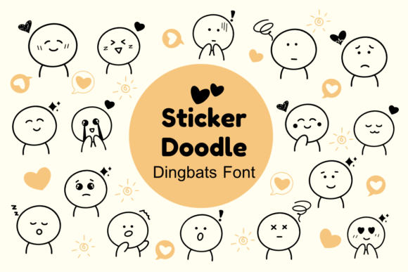 Sticker Doodle: A Font for Creative Editorial Design