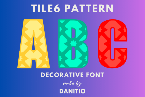 Tile6 Pattern: A Decorative Font for Modern Web Design
