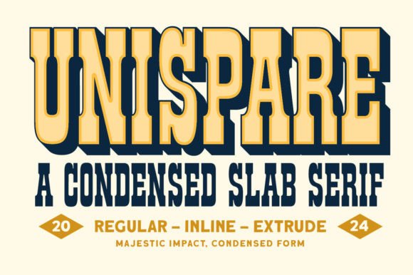 Unispare: A Serif Font That Elevates Branding