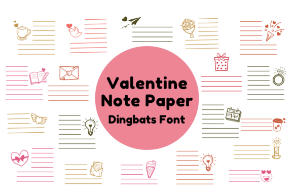 Valentine s Note Paper: A Typographic Delight for Digital Design