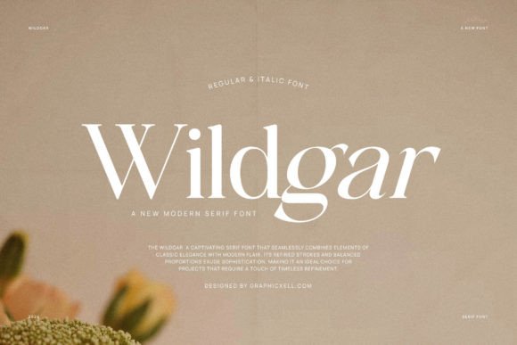 Wildgar: A Serif Font That Elevates Branding with Elegance